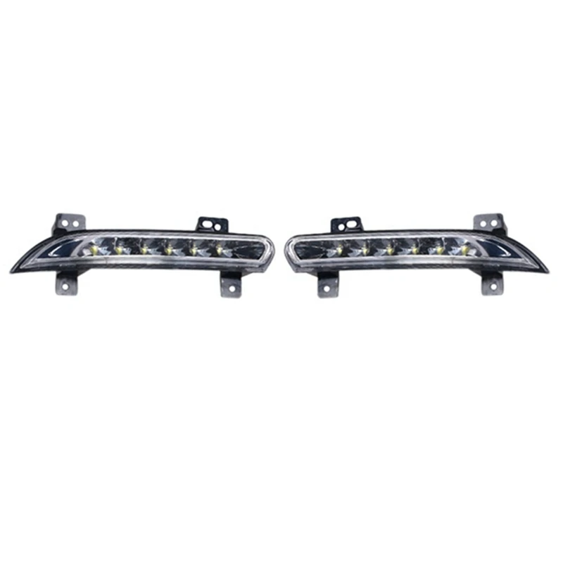 

2X Car Front Left LED DRL Fog Light For Renault Fluence 2014+ Auto Driving Lamp Daytime Running Light Bumper Lamp