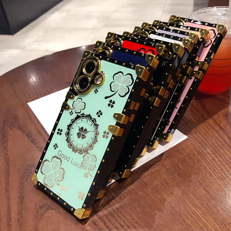 Glitzer Retro Diamant Strass Handyhülle Für Iphone Pro Max_voghion.com