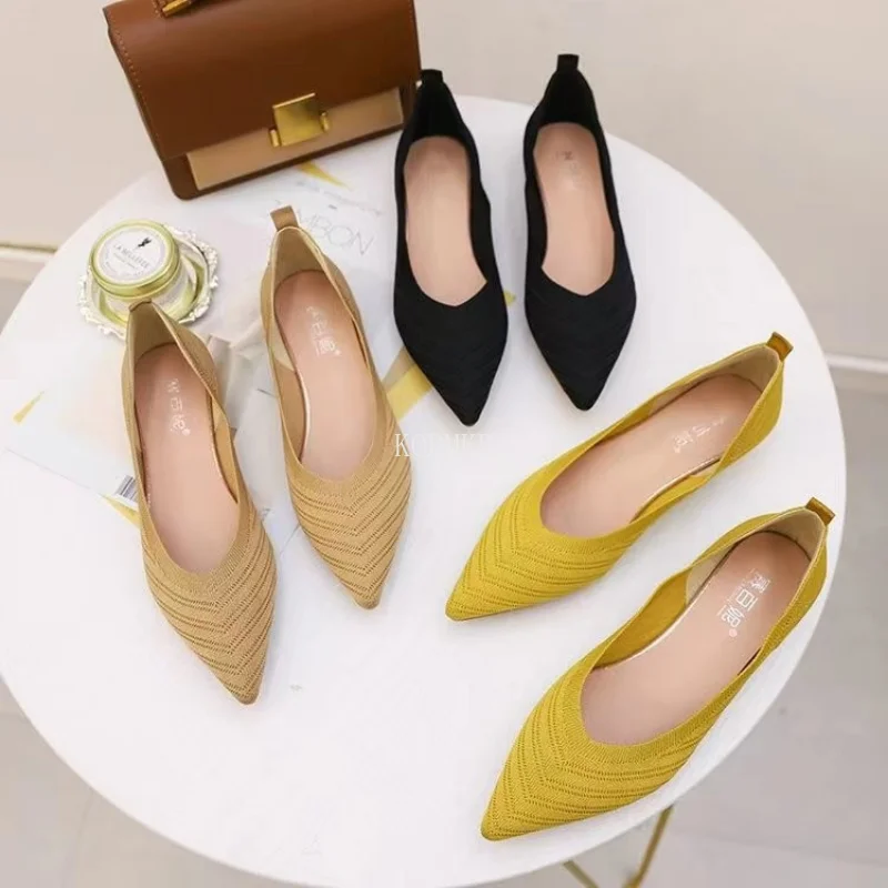 New Arrival 2023 Women Pointed Toe Beautiful and Fashion Summer Shoes Flat Ballerina Comfortable Casual Women Shoes Size 35-43