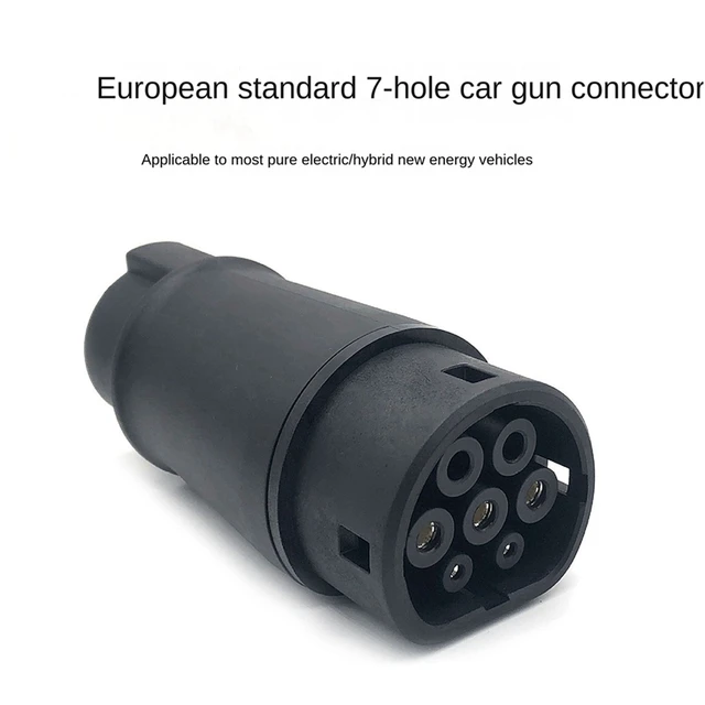 3X EVSE EV Adaptor 32A J1772 Type 1 To Type 2 Plug EV Adapter, Electric Cars Vehicle Charger Charging Connector 5