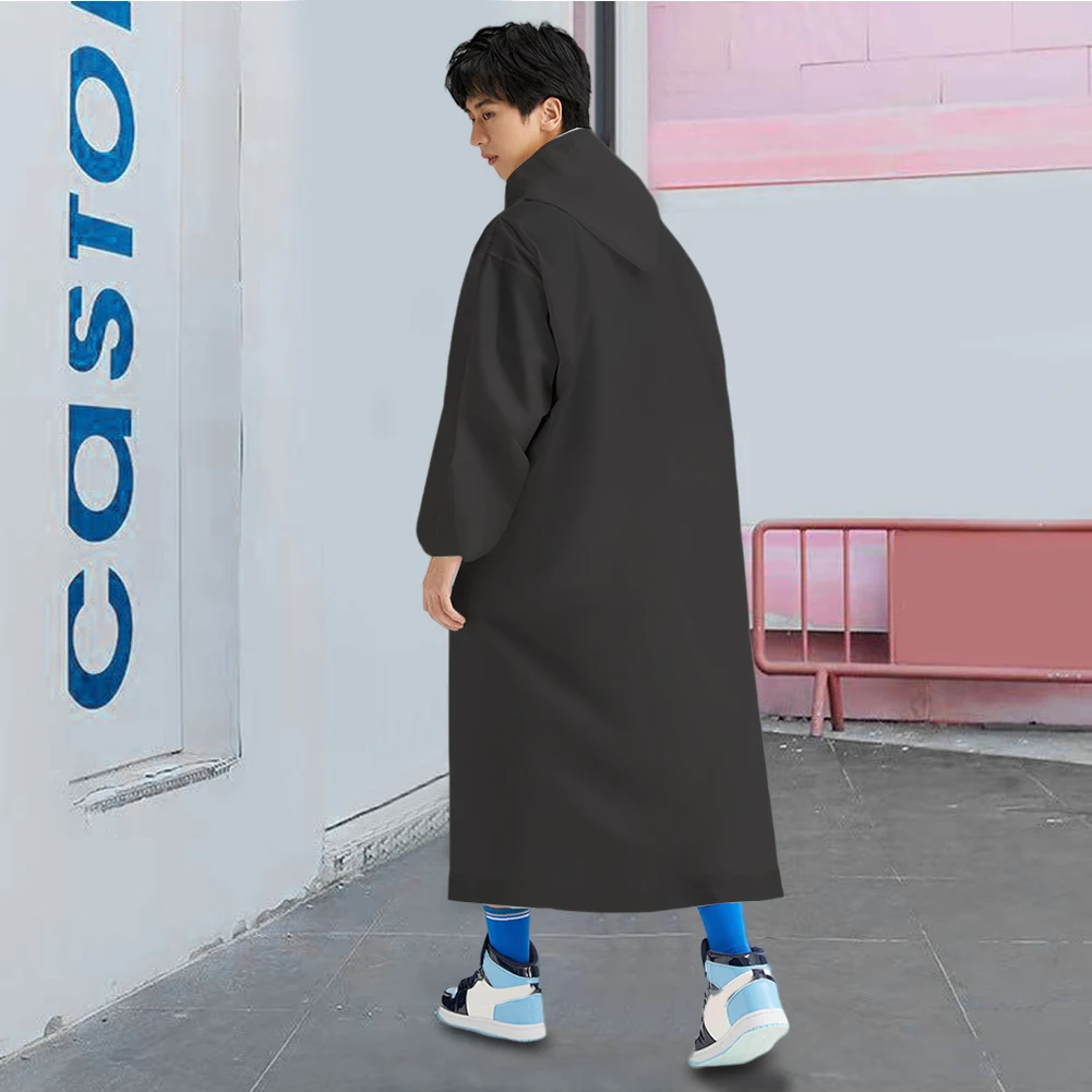 Adult Long Raincoat Reusable EVA Unisex Thickened Waterproof Camping Rainwear Suit raincoat poncho