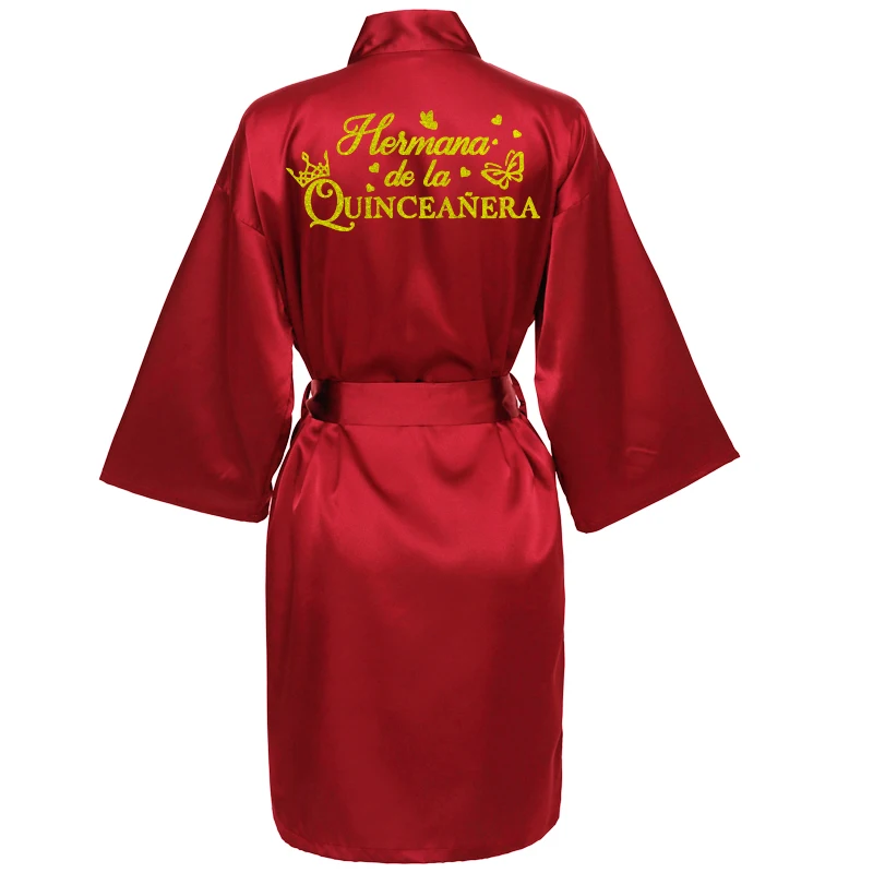 Bathrobes Princess Sweet 15 Years Girl Birthday Party Mis Quince A&ntilde;os Quinceanera Robe women sleepwear,sleepwear pajamas,cotton bathrobe,kids sleepwear robe