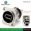 Type D USB 2.0 Port A/BInterrotating Base Version 1.03 NAUSB-W D-shape Housing Dock Multimedia Date Chassis Connector Adapter 1