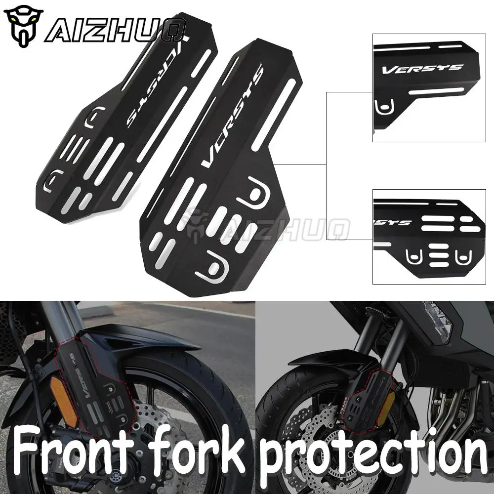 

Motorcycle Front fork protection For KAWASAKI VERSYS 1000 650 2015-2020 Shock Absorber Guard Protective Cover 2019 2018 2016