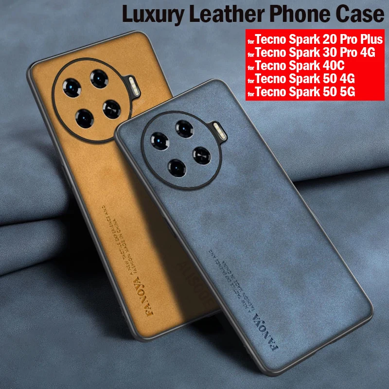 Frosted PU-Leather Matte Anti-Shock Hard Plastic Case Cover