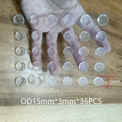 100PCS Clear Silicone Self-Adhesive Bumper Pads - Wall, Furniture & Door Protection (15X3mm 36pcs)
