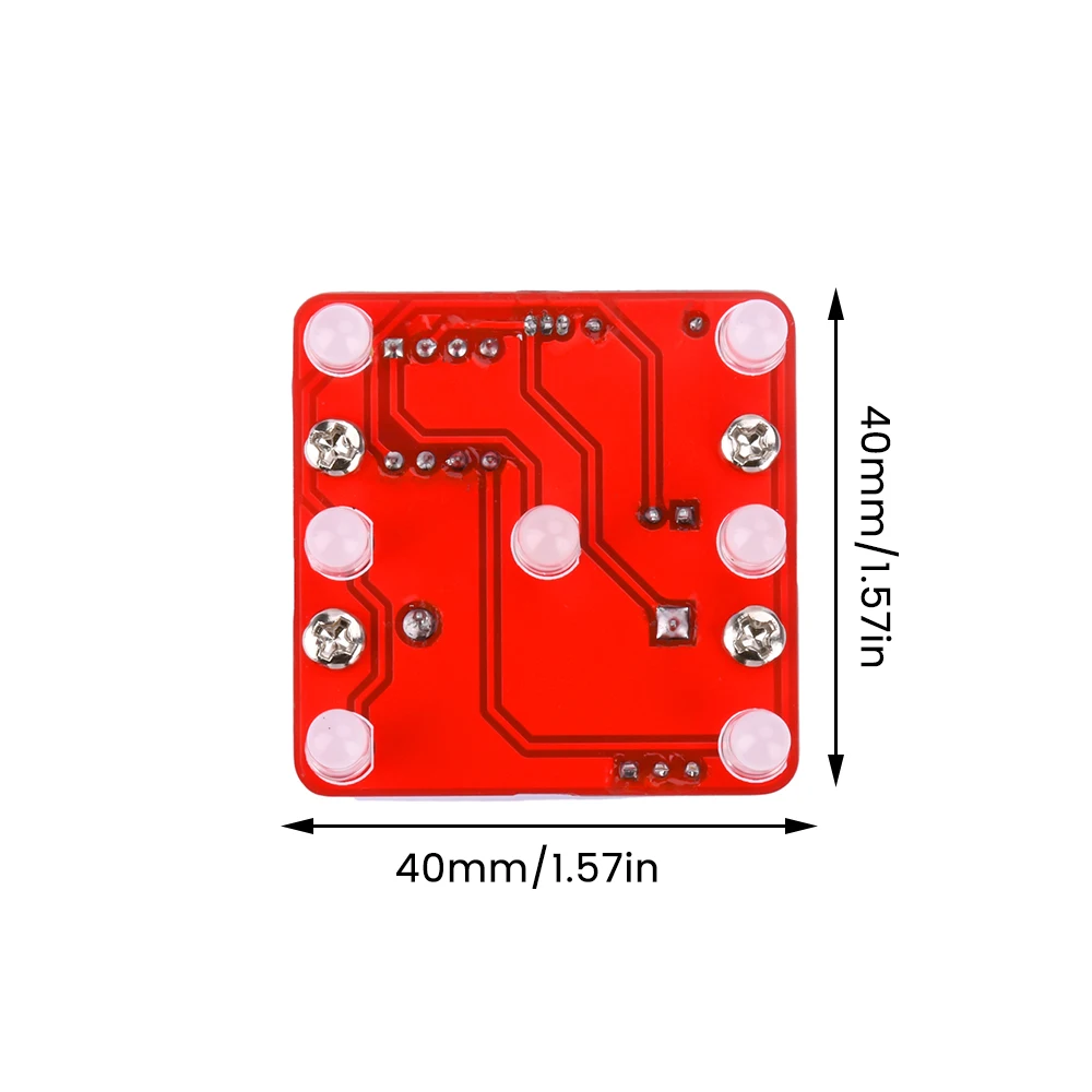 DIY Swing Shaking LED Dice Kit with Small Vibrating Motor Fun Electronic Soldering Practice Board Kit