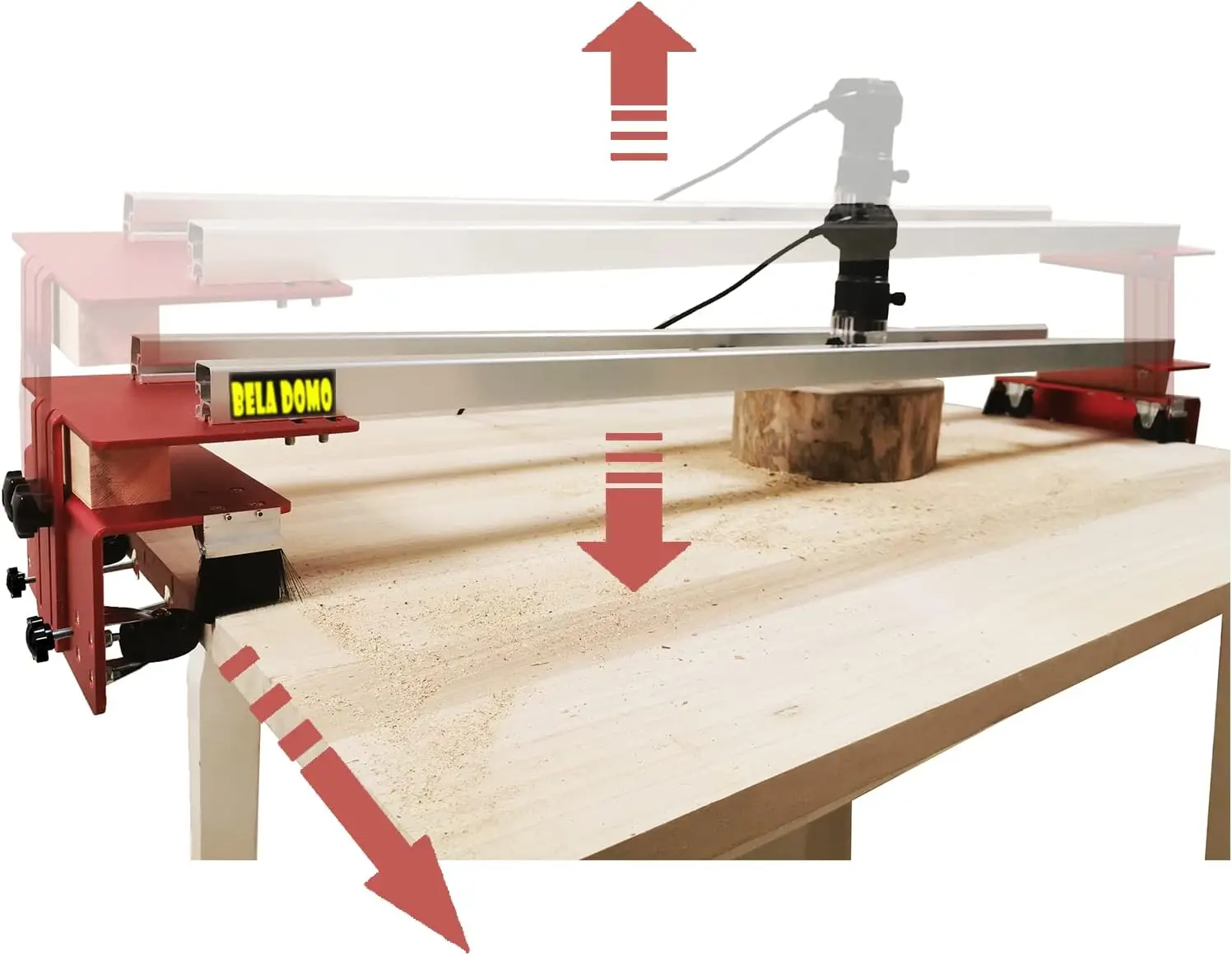 Wood-Lathe-Router-Sled-3-Axis-Adjustable-Slab-Flattening-Mill-Slab-Jig ...