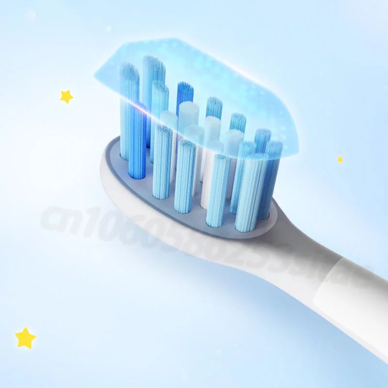 Usmile 어린이 전동 칫솔 교체 헤드, 부드러운 칫솔모, 치아 케어 듀퐁 노즐, Q1 Q3 Q3S Q4, 4 개
