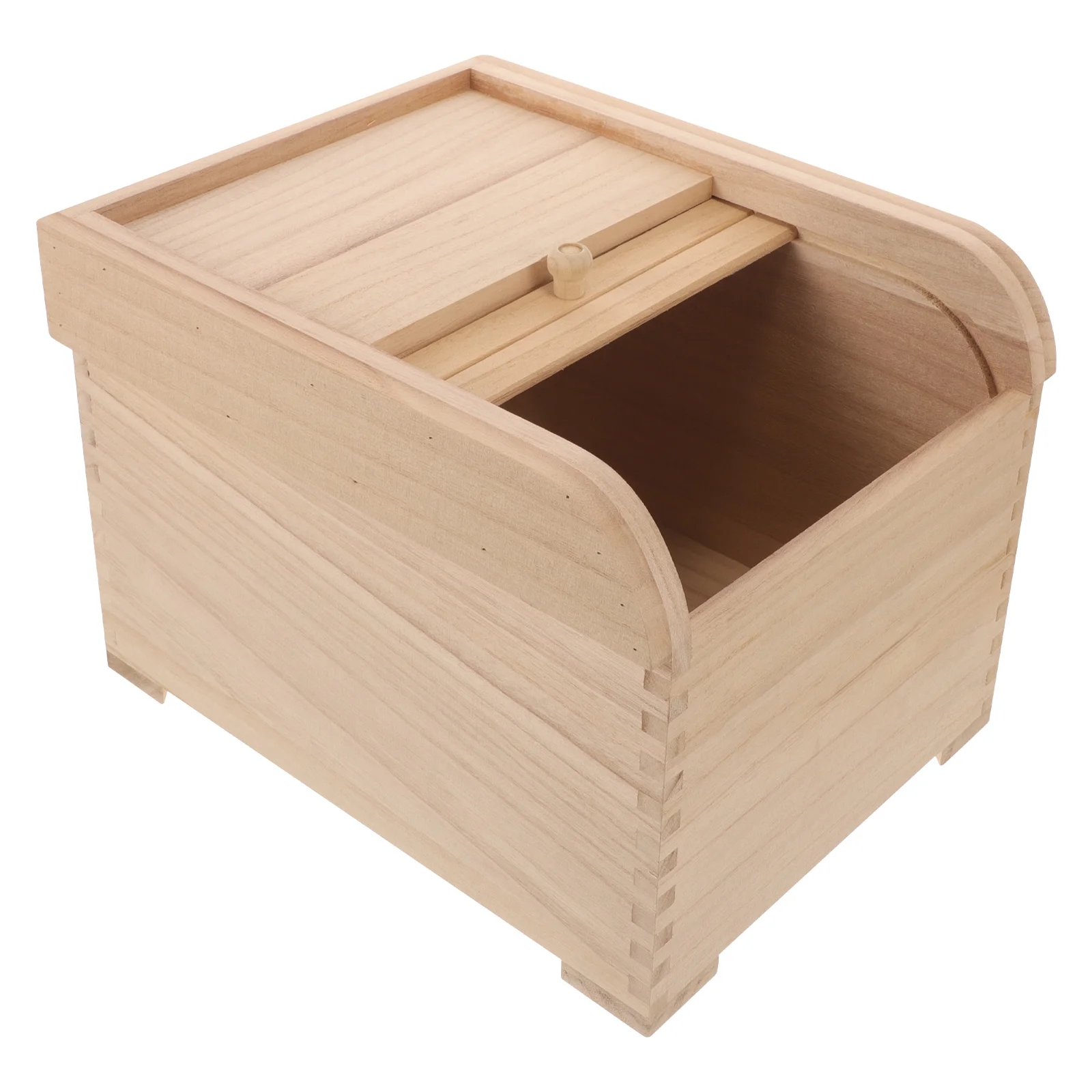 

Wooden Rice Container 5Kg Grain Rice Storage Bin Food Containers Set Large Storage Boxes Plastic Cereal Pet Food Sealed Kitchen