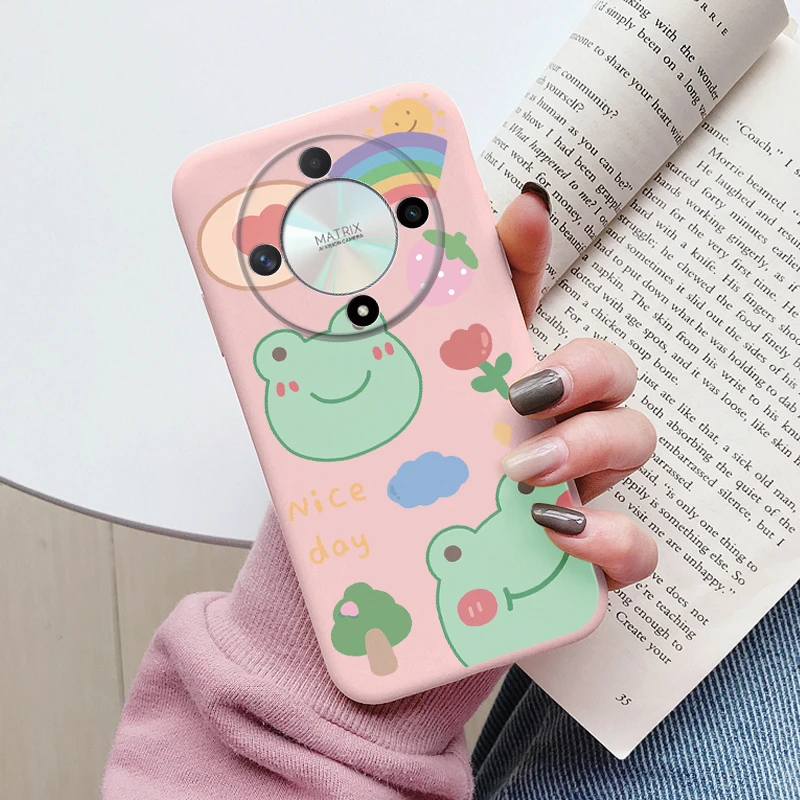 Cute Cat Silicone Soft Back Case with Lovely Cartoon Design