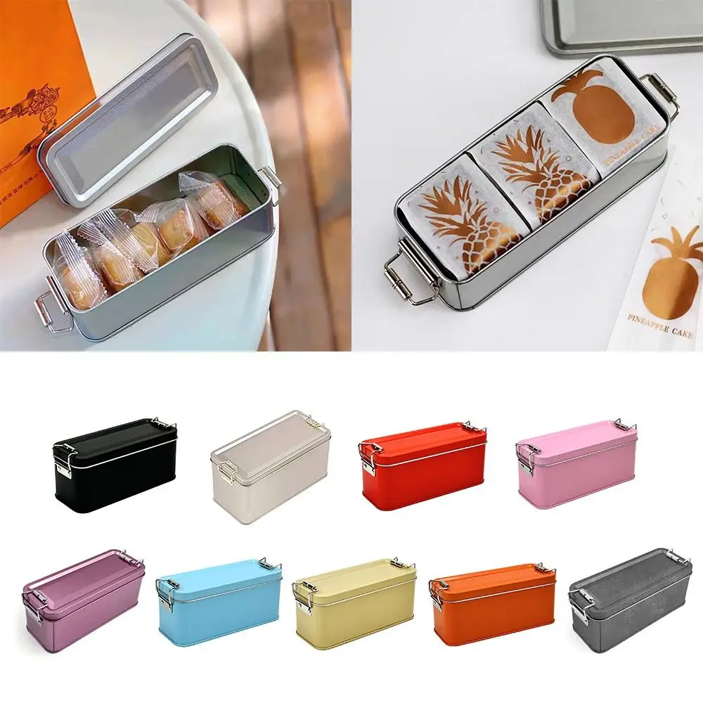 Durable Metal Rectangular Storage Box for Kitchen Organization