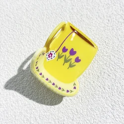 Charming Pastoral Flower Print Vase Hair Clip Claw Accessories (K270875T-004)