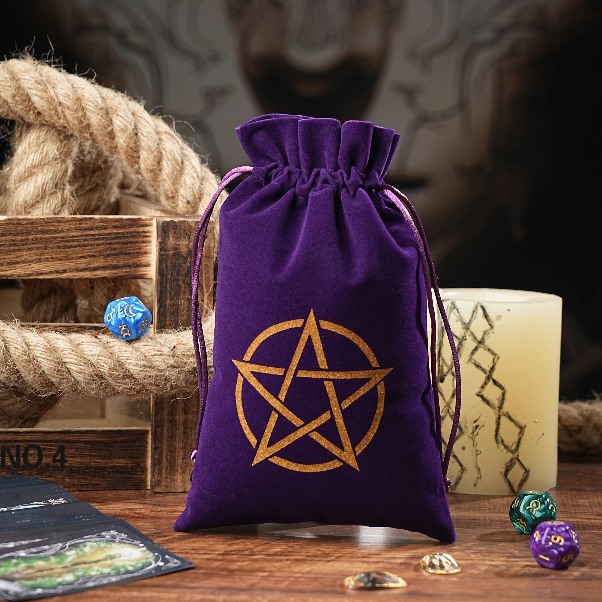 Large Velvet Moon Phase Storage & Travel Pouch
