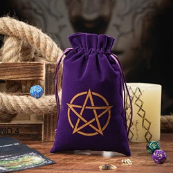 Large Velvet Moon Phase Storage & Travel Pouch - Large 14x22cm (K)