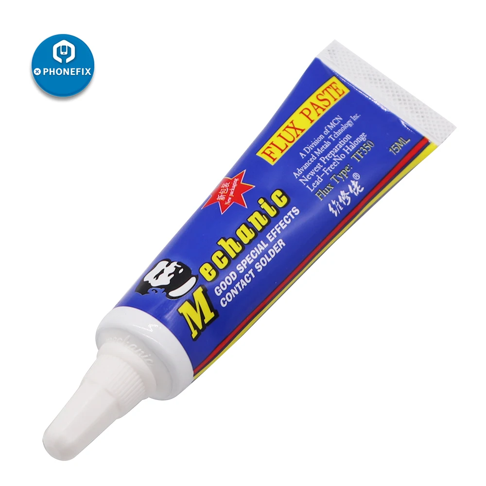 

15ml Mechanic Solder Paste TF350 No-Clean Lead-Free Antioxidant Welding Oil Grease Flux for PCB BGA SMD Soldering Repair Tool