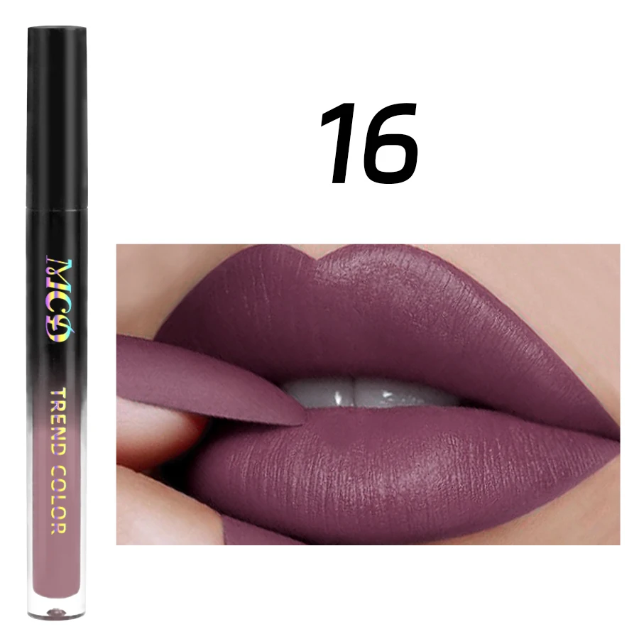 Nude Matte Liquid Lipstick Waterproof lip oi Velvet Matte Lip gloss Long Lasting Non-stick Cup Lip Tint Makeup Pigment Cosmetics 3