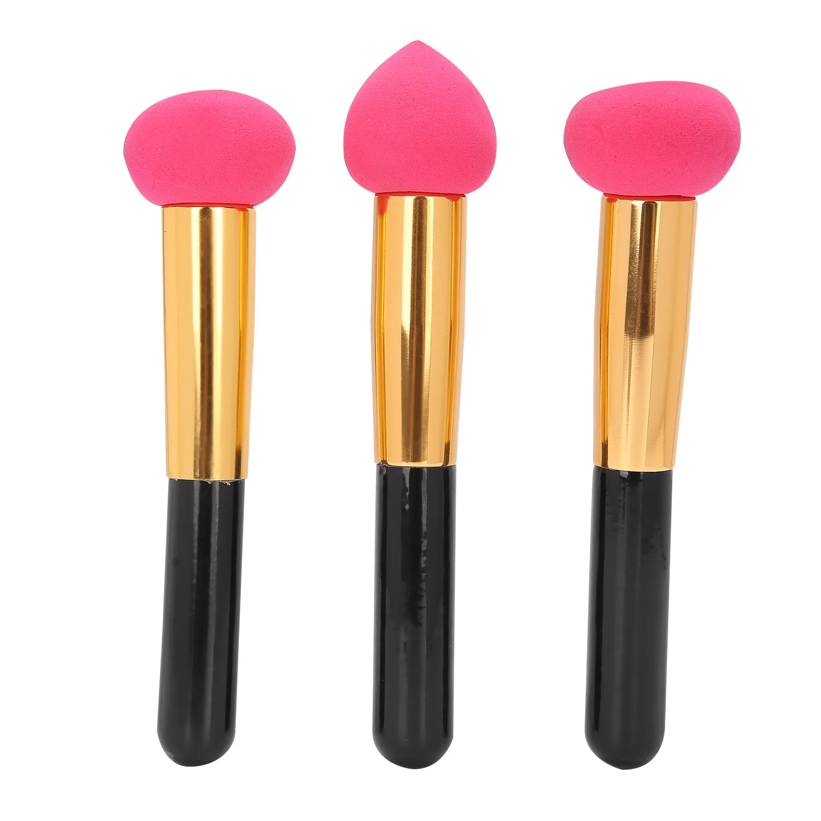 3pcs Soft Elastic Sponge Makeup Brush Beauty Cosmetics Puff Brush