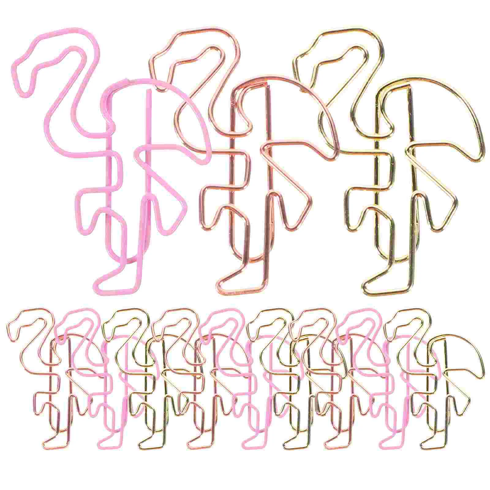

15 Pcs Office Paper Clip Creative Shaped Clips Bookmark Metal Paperclips The Note Document for File Folder
