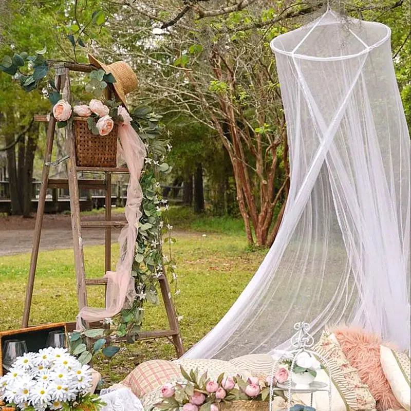 Description Picture 2 of itemMosquito Net Hanging Canopy White Dome Portable Mosquito Control Mosquito Net Bedroom Single Double King Sleeping Mosquito 모기장