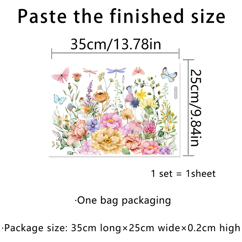 Various Green Plants Flowers Wall Sticker Bathroom Toilet Decor Decals Living Room Cabinet Home Decoration Self Adhesive Mural vinyl stickers toilet stickers toilet wall stickers