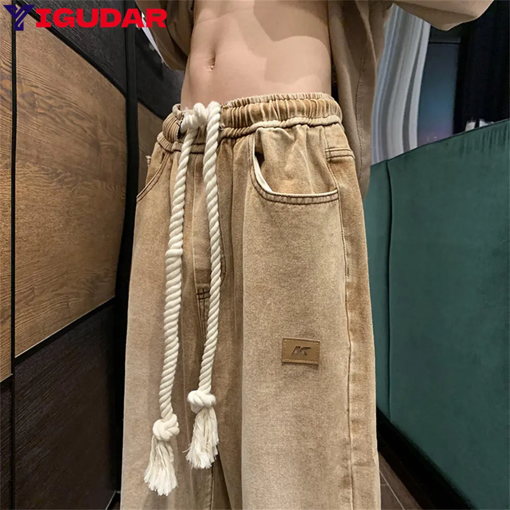 Baggy Jeans Men Casual Pants Wide Leg Classic Work Trousers Denim Pants 2023 New pantalones hombre men clothing y2k streetwear