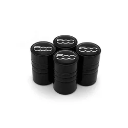 Aluminum Alloy Car Wheel Tire Valve Stem Cover - 4 Pack Auto Accessories (Black B)