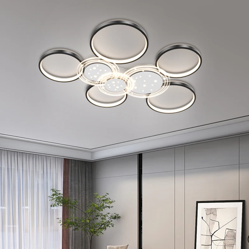 Modern Led Ceiling Chandelier for Living Room Simple Bedroom Kitchen Dining Table Lamp Home Decoration Lustre Interior Lighting