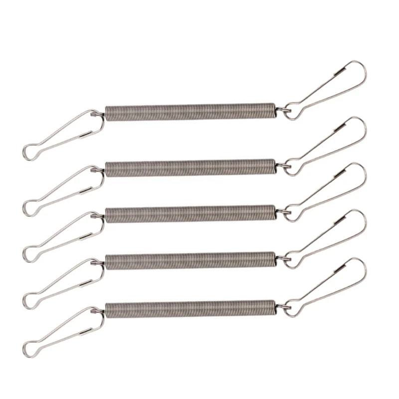 

3.1in Spring with Clips Metal Springs 2 Clips Cage Accessories for Small Animal Hamster Guinea Pigs Water Dispenser DropShipping