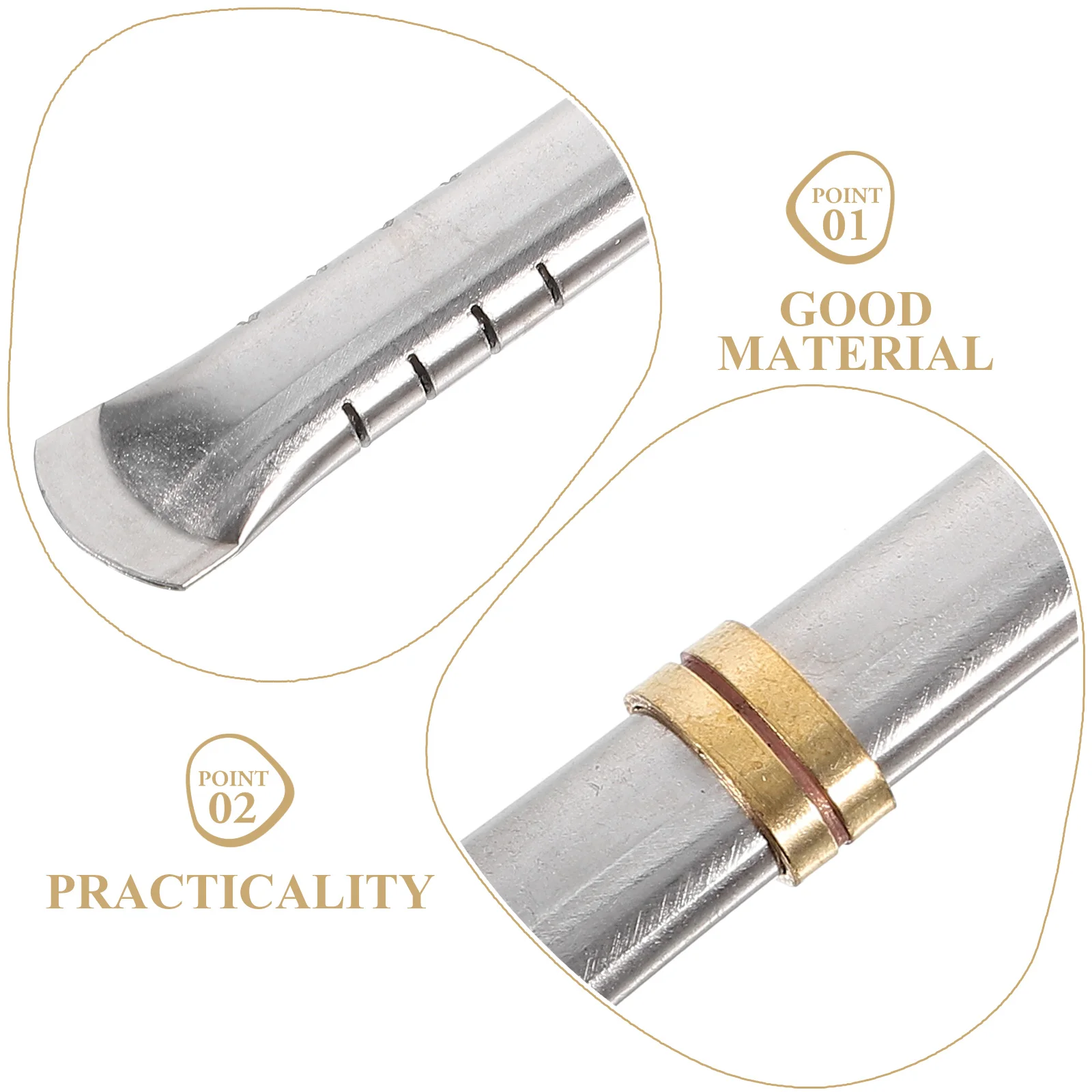 Flat Straw Filters Metal Tea Straws Filtering Drinking Straight