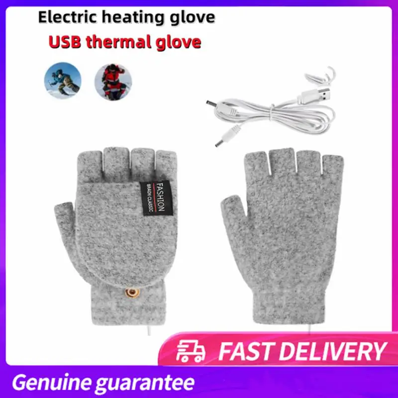 

Winter Heated Gloves Adjustable Temperature Motorcycle Cycling Gloves USB Electric Heating Skiing Gloves Men Gants Chauffants