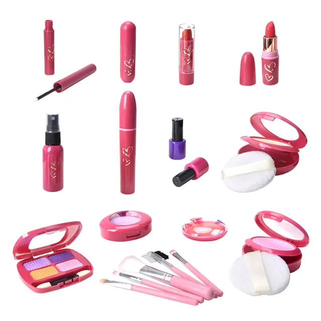 Children Simulation Cosmetics Girl Toys Pretend Princess Makeup Games Lipstick Nail Polish Play Home Model Toys For Girls Gifts