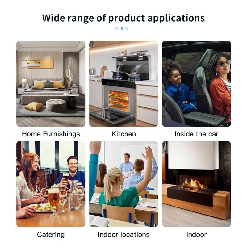 Co Alarm Battery Operated Co Detector And Air Quality Monitor Alarm Monitor Multifunctional Sensor With Digital Display