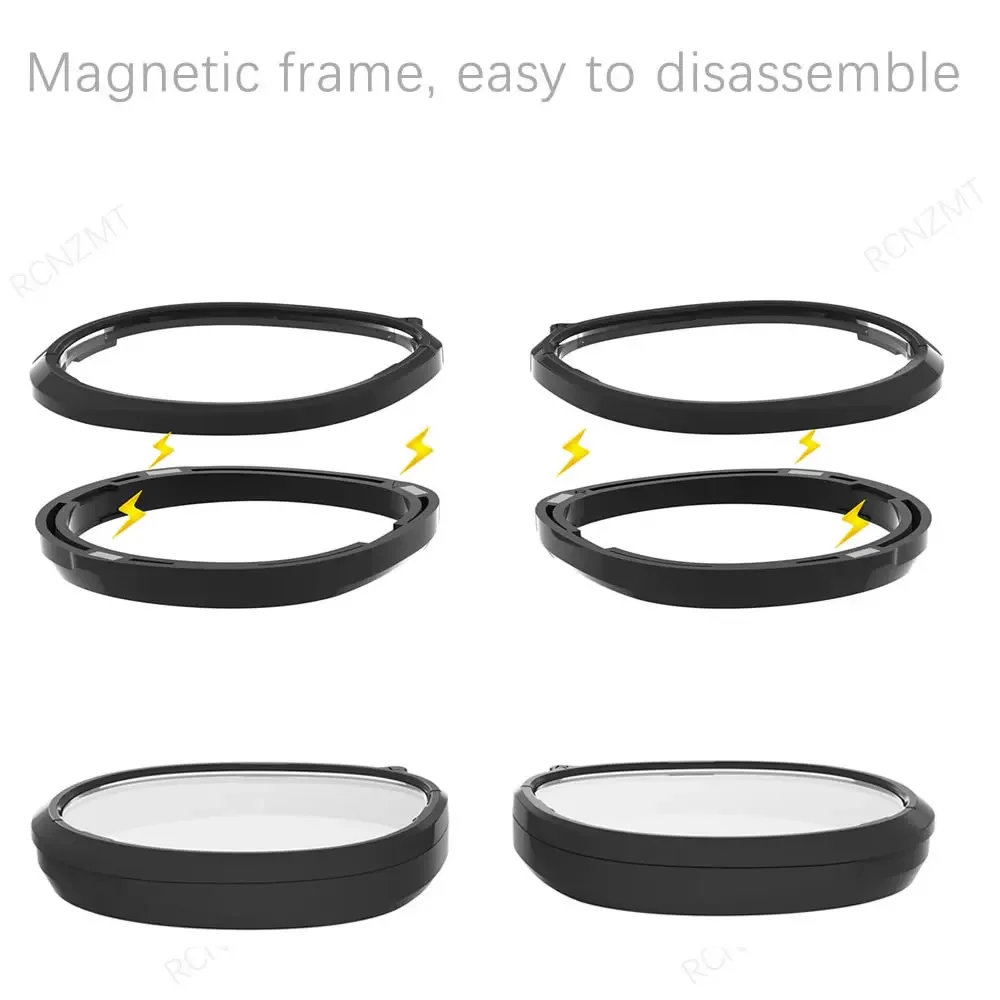 Magnetic Eyeglass Frame for meta Quest 3S Prescription Lenses Anti Blue Glare Lens Quest 2 VR Glasses myopia Lens Accessories magnetic eyeglass frame