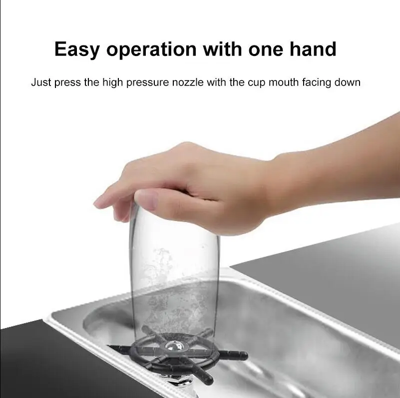 

Rinser Cup Washer Coffee Cup Cleaning Tool Bar Faucet Washing Pressure Spray Kitchen Sink Automatic Cleaning Accessories