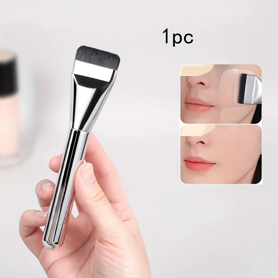 Soft Silicone Bristles Makeup Brush for Primer, Concealer, and Foundation Application