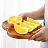 Ebony Heart-shaped Tray Tea Fruit Solid Wood Coffee Cake Tray Wooden Tea Tray 2