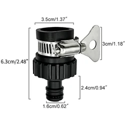 Durable Universal Water Faucet Adapter Set - Plastic Quick Connect Hose Fittings (2Pcs)