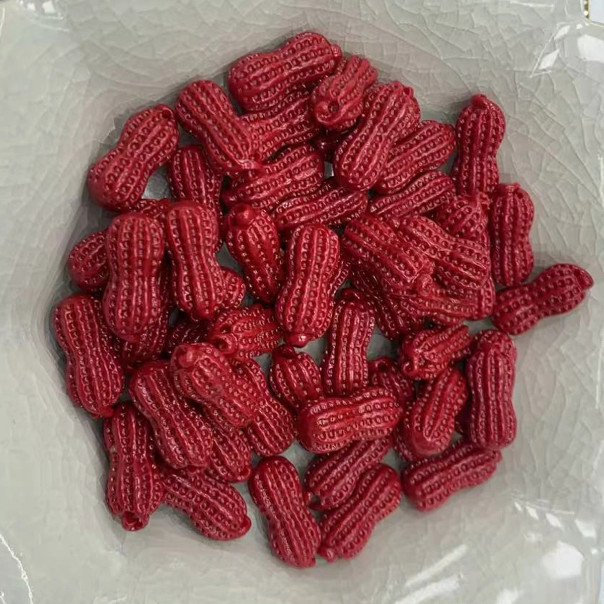 10Pcs DIY 느슨한 쉘 비즈 쉘 파우더 땅콩 비즈 8x19mm 보석 만들기 DIY 목걸이 팔찌 귀걸이 액세서리