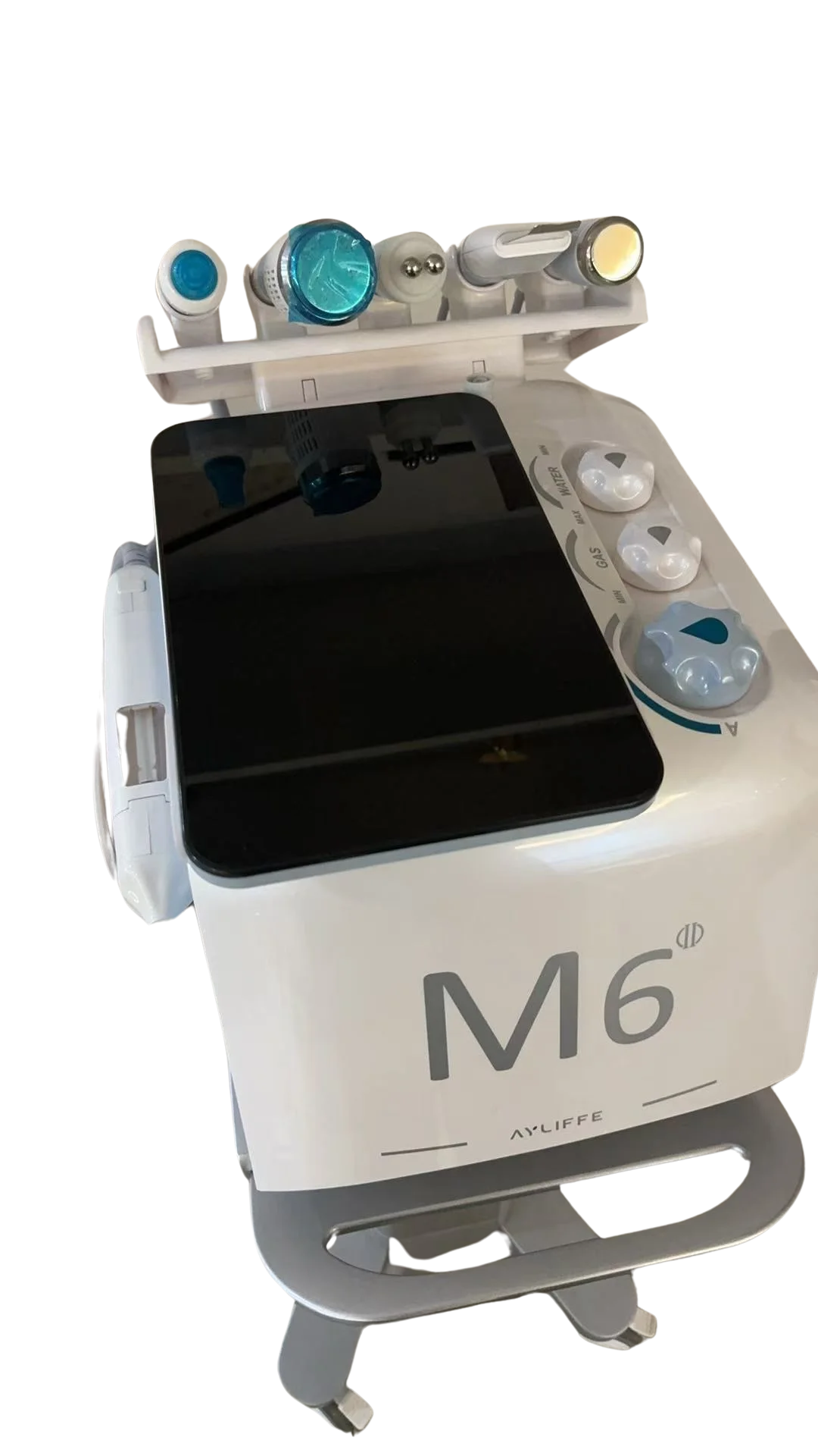White M6 Portable 6 In 1 Hydro Dermabrasion Skin Rejuvenation Devices Hydra Face No Needle High Pressure Pen For Deep Cleansing