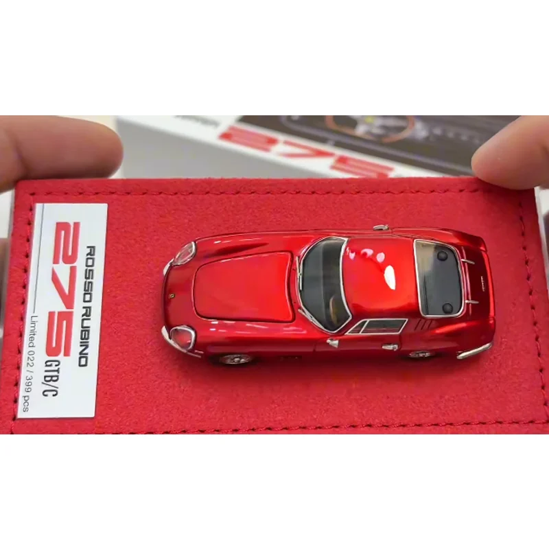 새로운 재고 있음 Gfcc 1:64 275 Gtb/C Gt 쇼 리미티션 시뮬레이션 합금 미니어처 다이캐스팅 자동차 모델 맞춤형 장난감 선물 컬렉션