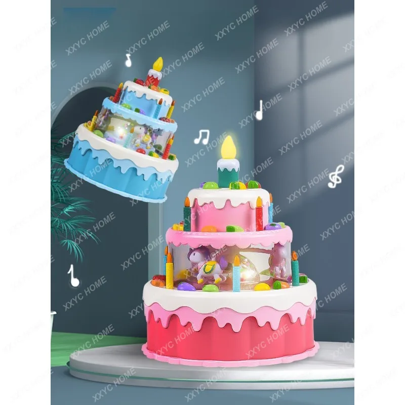 

Children's Toy Simulated Cake Can Blow out Little Girl Toy Educational Set
