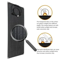 Panneau solaire Flexible 300W 600W, Kit de batterie de Charge solaire 12V 24V avec contrôleur 30A/60A pour Camping RV maison batterie d'énergie solaire 3