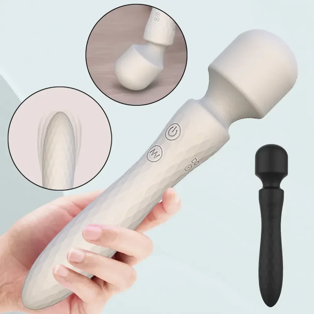 Dual Motor Vibrator For Woman AV Magic Wand G Spot Massage Clitoris Stimulation 10 Vibration Modes Adult Sex Toys sex toys