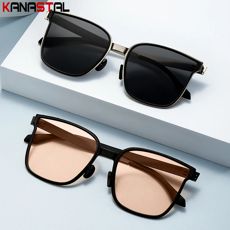 

Women UV400 Sunglasses Men Fashion Sun Glasses Metal Polygon Eyeglasses Frame Party Beach Bike Travel Anti Glare Shade Eyewear