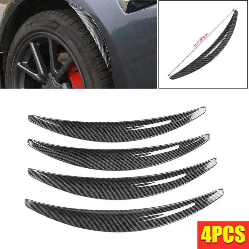 

4PCS Car Wheel Eyebrow Arch Trim Lips Strip Fender Flare Protector Universal Kit