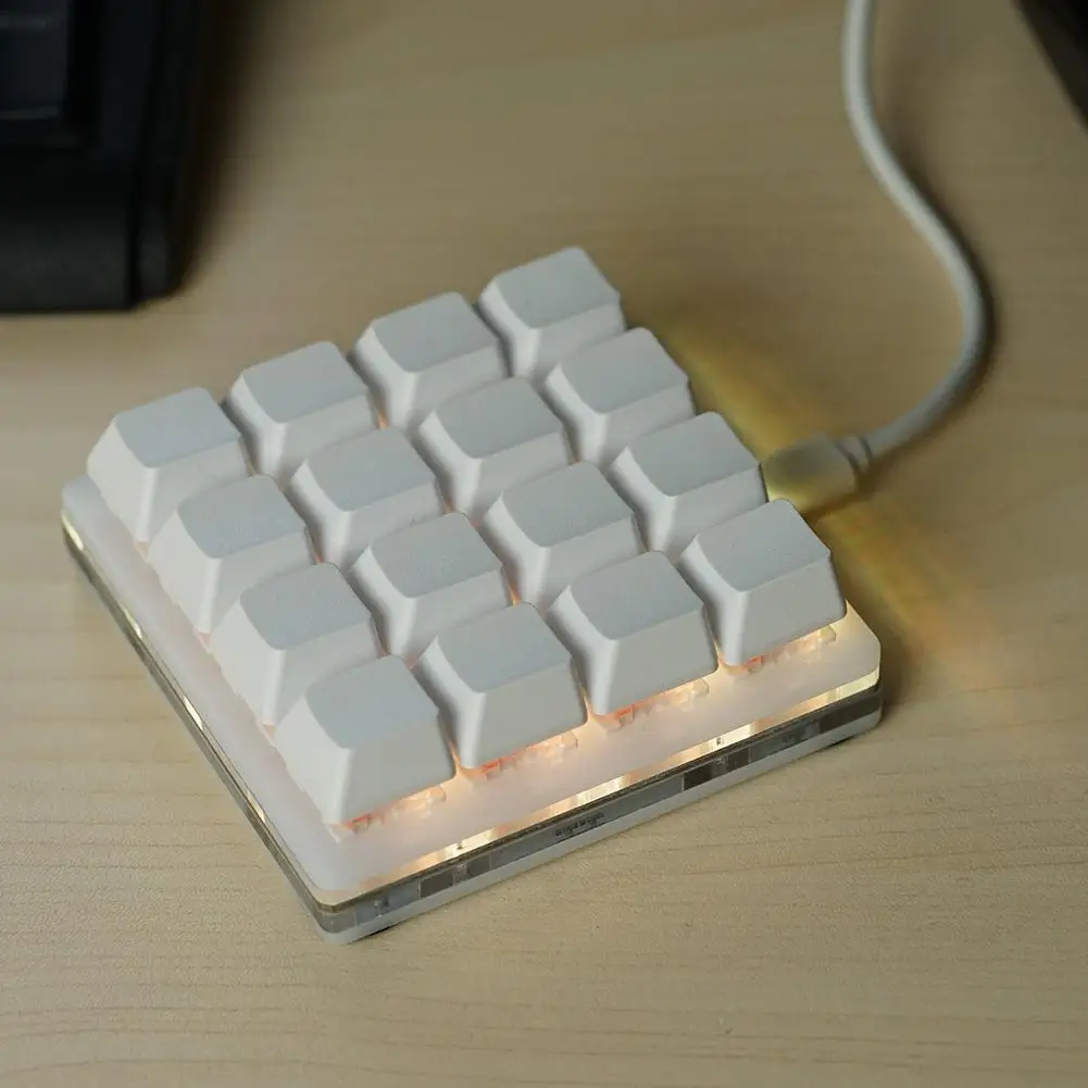 9 16 Teclas Teclado Mecânico RGB Personalização