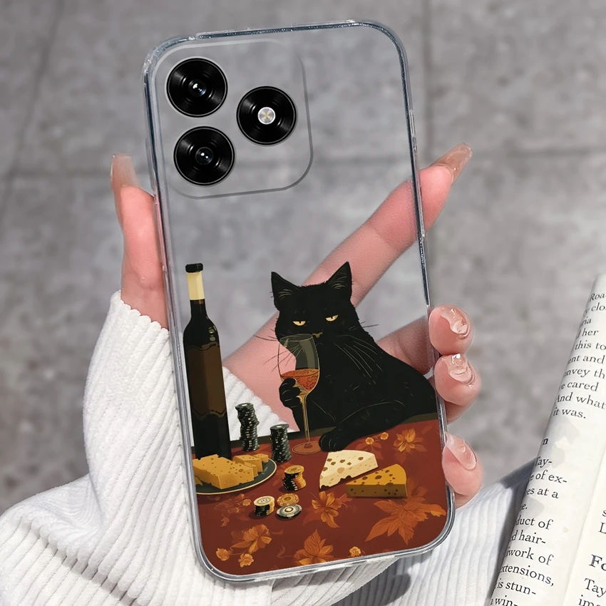 Cute Panda Puppy Soft Silicone TPU Clear Phone Case Back Cover