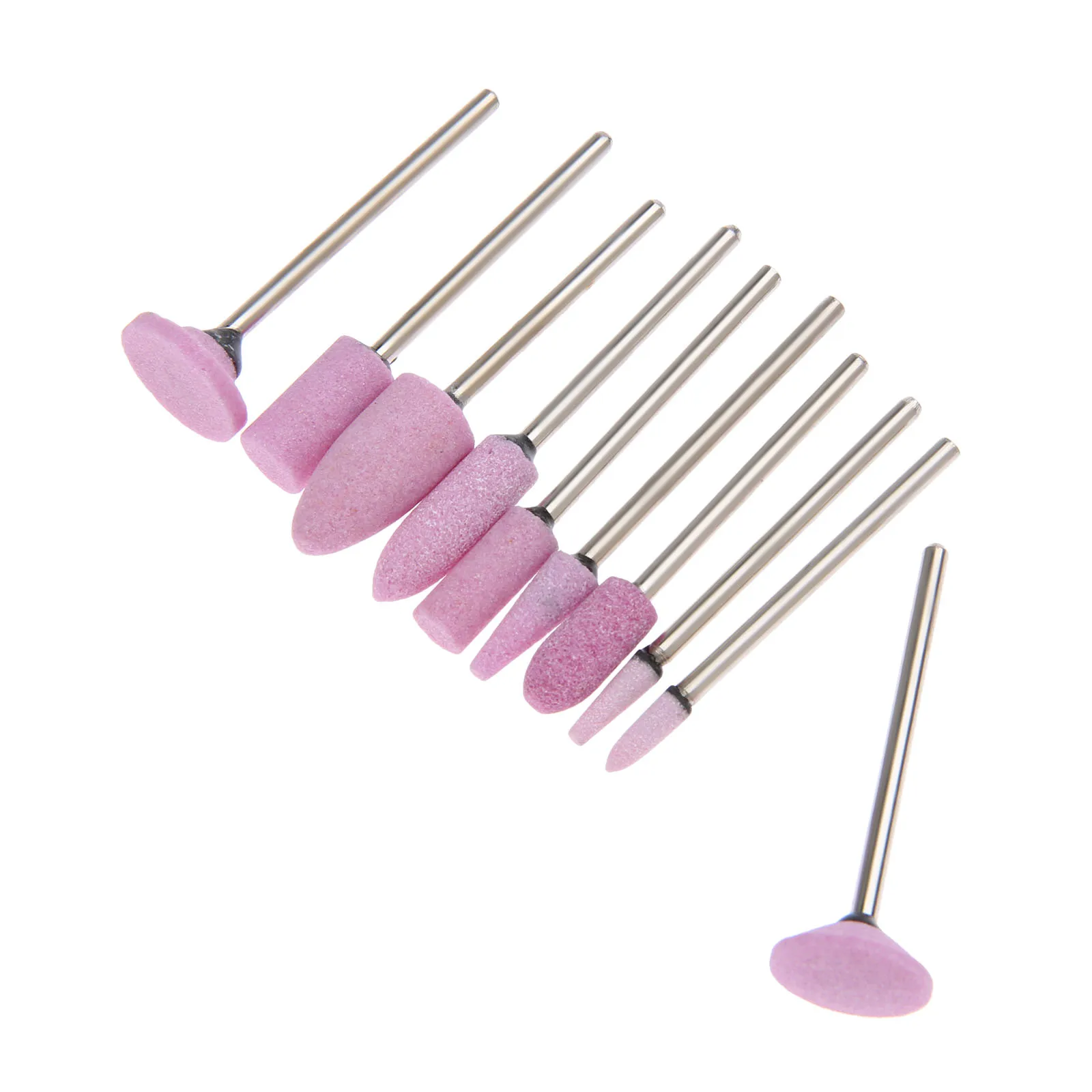 

10x 2.35mm Shank Buffing Polishing Grinding Head Wheel For Grinder Rotary Tool For Polishing Grinding Engrave Glasses