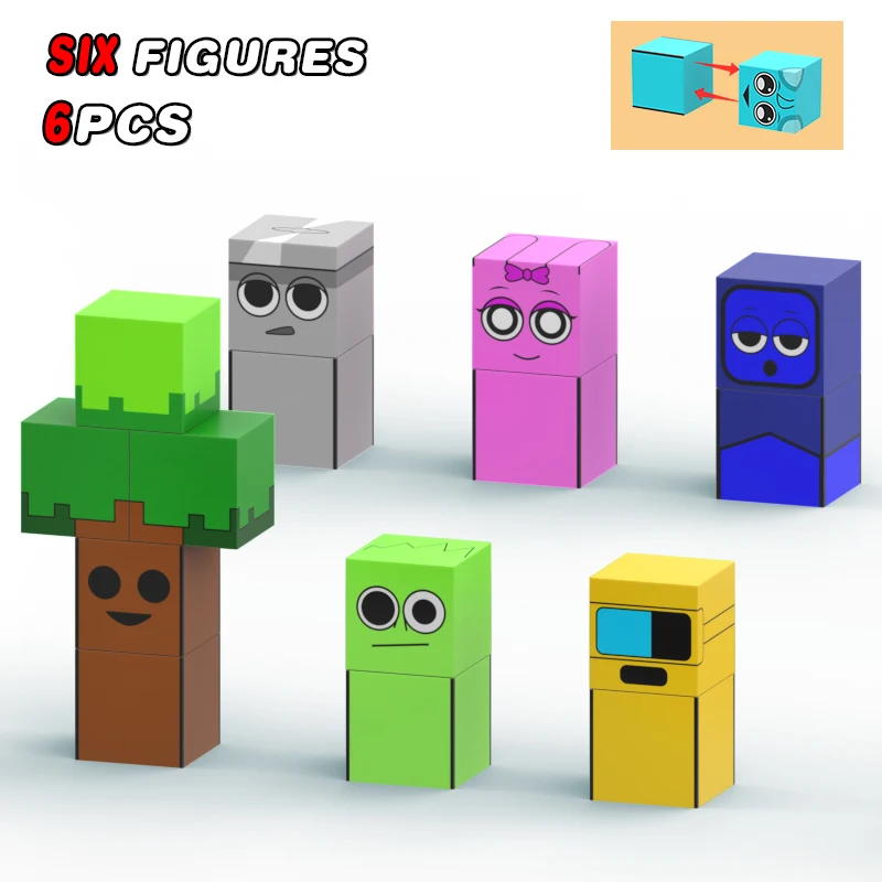 Sprunki Figures Magnetic Blocks Toys Incrediboxs Sprunki Magnet Toys STEM Sensory for Toddler Christmas Birthday Gift magnetic building blocks magnetic assembly toy magnetic alphabet toys